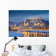 Historic City Salzburg Winter Wall Decal