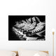 Hockey Skates Lined up Wall Decal