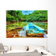 Old Boat Tropical River Wall Decal