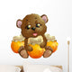 Bear Eats Honey Wall Decal