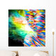 Portrait of the bright beautiful girl with art colorful make-up Wall Mural