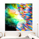 Portrait of the bright beautiful girl with art colorful make-up Wall Mural