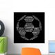 Football Text Collage Wall Decal