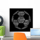 Football Text Collage Wall Decal