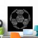 Football Text Collage Wall Decal