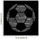 Football Text Collage Wall Decal