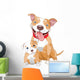 Pit-bull Mother and Cub Wall Decal