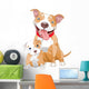 Pit-bull Mother and Cub Wall Decal