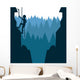 Mountain Climbing Wall Decal