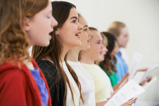 Group School Children Singing Wall Decal