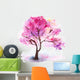 Single Cherry Sakura Tree Wall Decal