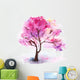 Single Cherry Sakura Tree Wall Decal