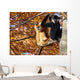 Gibbon Couple with Child Wall Decal