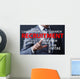 Businessman Pressing Button Virtual Wall Decal