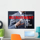 Businessman Pressing Button Virtual Wall Decal