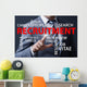 Businessman Pressing Button Virtual Wall Decal