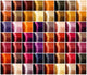 Hair Colors Palette Wall Decal