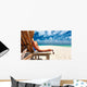 Woman Beach Holding Sunglasses Wall Decal