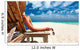 Woman Beach Holding Sunglasses Wall Decal