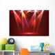 Spotlights Stage with Smoke Wall Decal