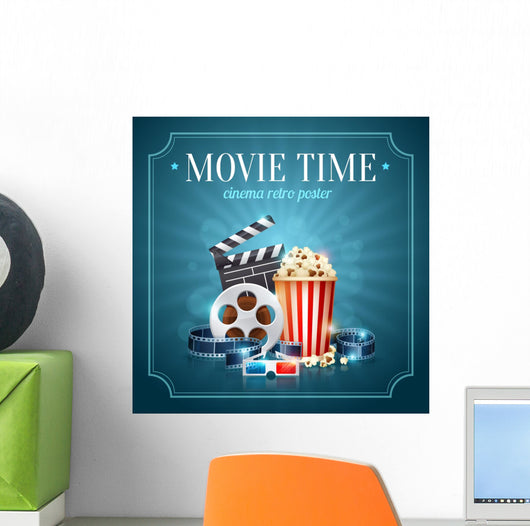 Realistic Cinema Movie Poster Wall Decal