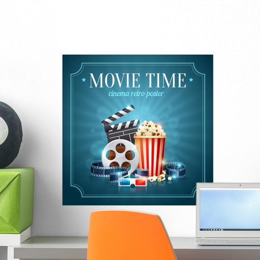 Realistic Cinema Movie Poster Wall Decal
