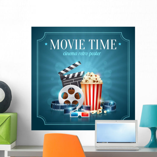 Realistic Cinema Movie Poster Wall Decal