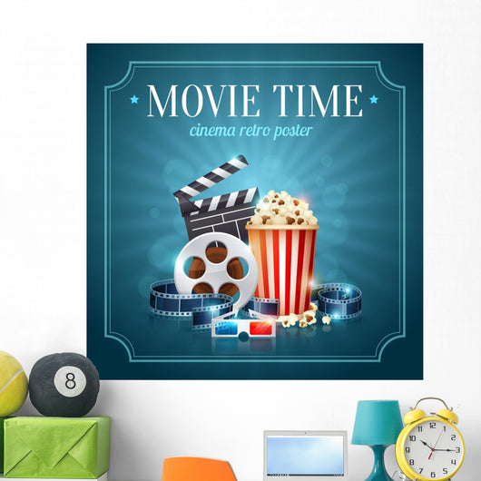 Realistic Cinema Movie Poster Wall Decal