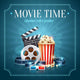 Realistic Cinema Movie Poster Wall Decal