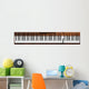 Curious Piano Keys Wall Decal Panoramic Wall Decal