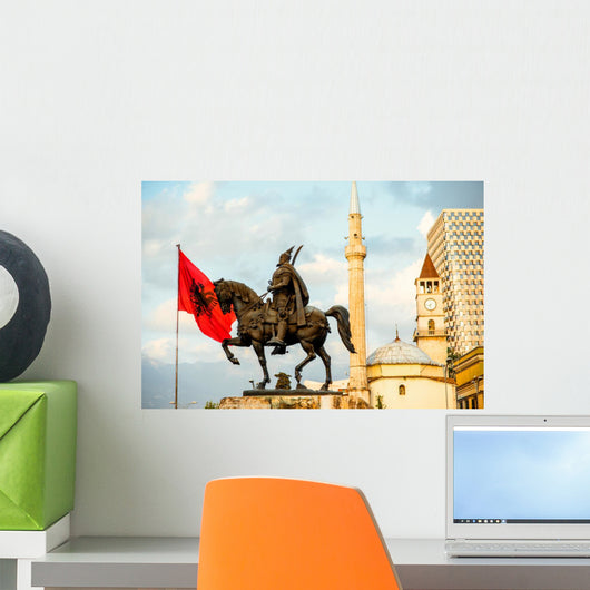 Monument Skanderbeg Tirana Wall Decal