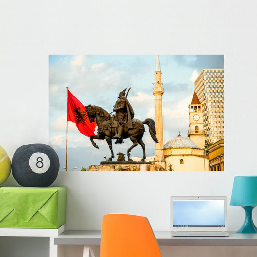 Monument Skanderbeg Tirana Wall Decal