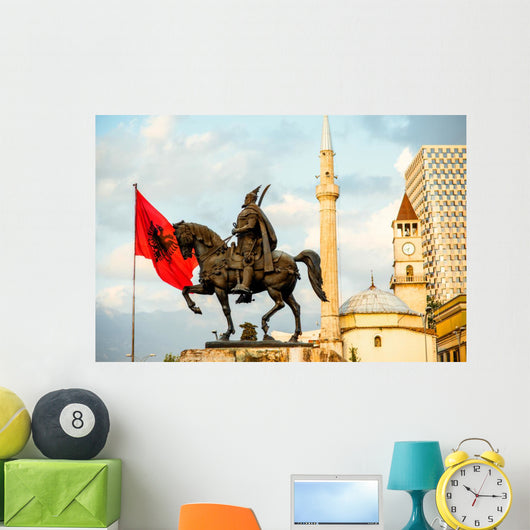 Monument Skanderbeg Tirana Wall Decal