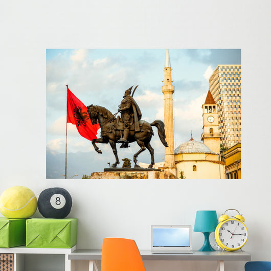 Monument Skanderbeg Tirana Wall Decal
