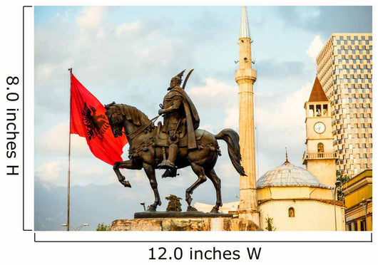 Monument Skanderbeg Tirana Wall Decal