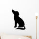 Dog silhouette Wall Decal
