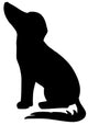Dog silhouette Wall Decal