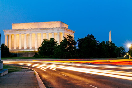 Light Trail Lincoln Memorial Wall Decal