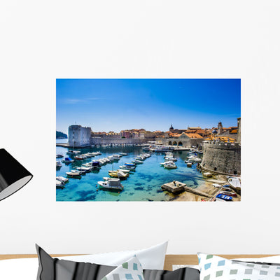 Dubrovnik Wall Decal shown on a wall