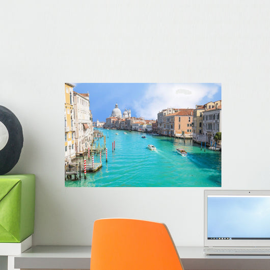 Summer at grand canal in Venice, Italy Wall Mural