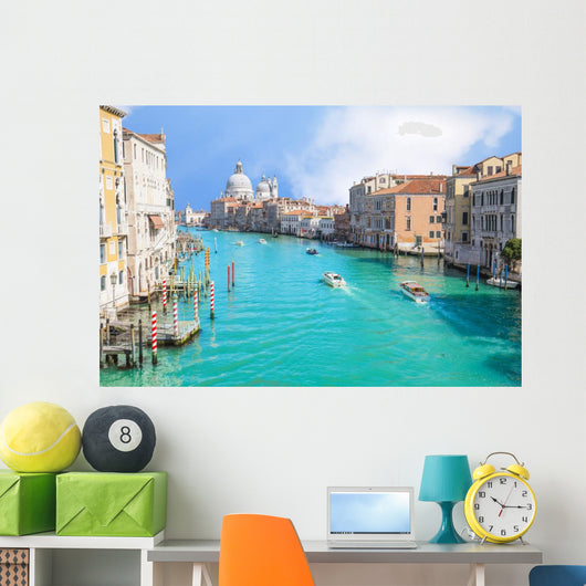 Summer at grand canal in Venice, Italy Wall Mural