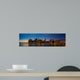 New York Skyline Sunset Wall Decal Panoramic Wall Decal