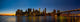 New York Skyline Sunset Wall Decal Panoramic Wall Decal