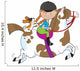 Horsey Holly Wall Decal