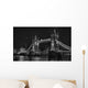 London Tower Bridge Monochrome Wall Decal