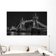 London Tower Bridge Monochrome Wall Decal