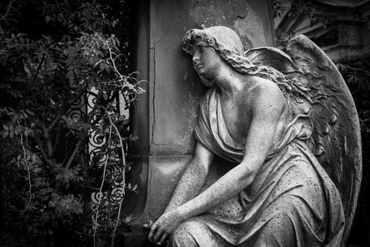 Old Cemetery Statue Wall Decal