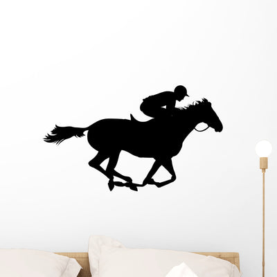 Horse Derby shown on a wall