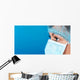 Professional Doctor Work Blue Wall Decal