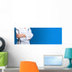 Blue Doctor with Stethoscope Wall Decal